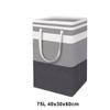 75LFoldable Lightweight Laundry Basket Waterproof Fabric Clothes Sundries Storage Box with Handle Household Dirty Clothes Hamper