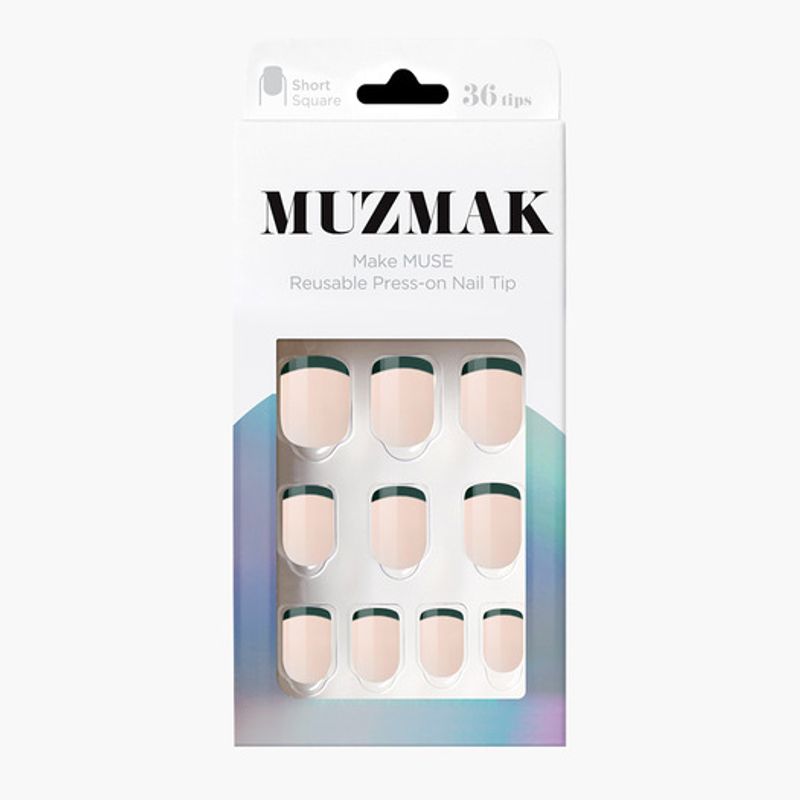 Reusable Nail Tips Greeners (Short Square)
