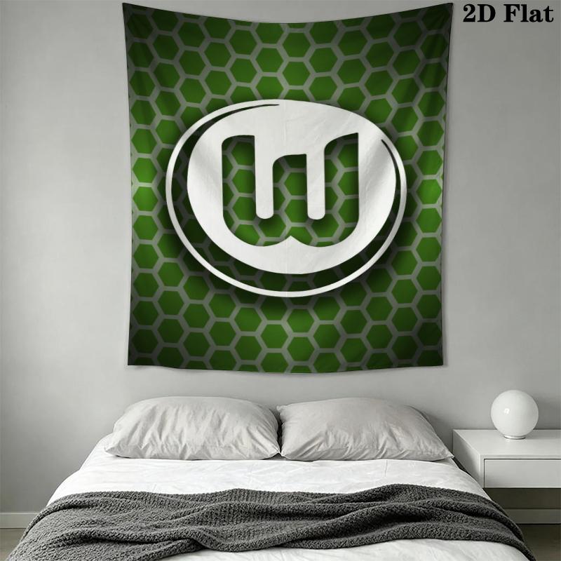 VfL Wolfsburg Wall Tapestry Aesthetic Wall Hanging Printed Fabric Blanket Decorative Tapestries for Bedroom Living Room Home Decor