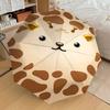 1PC Giraffe Print Automatic Open/Close Umbrella with Windproof, 8-Rib Sturdy Canopy, Durable Ribs, Fashionable Design1349A