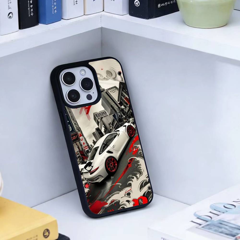 Cool Car Phone Case For iPhone17,16,15,14,13 Plus,Pro Max Magnetic For Magsafe Wireless Charging iPhone16PROMAX