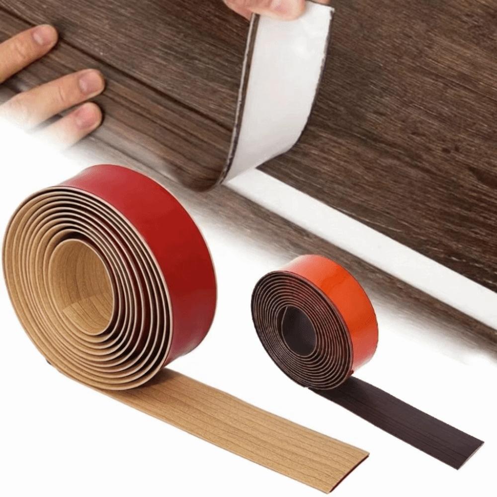 Wood Like Self Adhesive Floor Transition Strip Windproof Doorway Threshold  Mirror Frame Trim