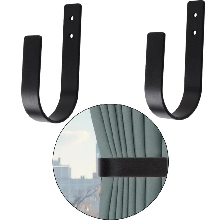Curtain Tiebacks Curtain Holdbacks U Shaped Curtain Hooks Curtain Tie Backs Wall Mount Curtain Holder Curtain Pull Backs