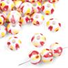 2Pcs Handmade Round Dot Ceramic Beads Charm Porcelain Loose Spacer Beads for DIY Jewelry Craft Making Accessories