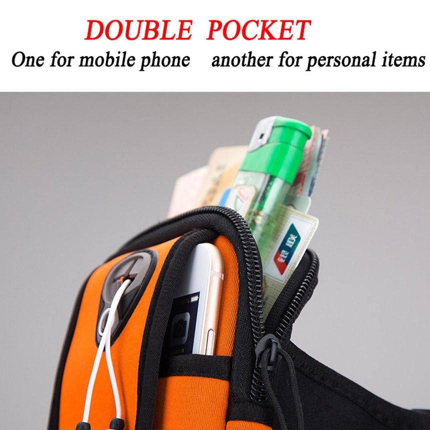 Bolsa Universal para correr, brazalete deportivo, bolsa impermeable para llaves de teléfono móvil, bolsa para correr para Xiaomi Redmi Huawei Iphone Samsung
