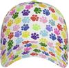 Vibrant Rainbow Paw Print Baseball Cap for Women Men Adjustable Snapback Hat Fashion Unisex Hip Hop Hats Casual Trucker Caps