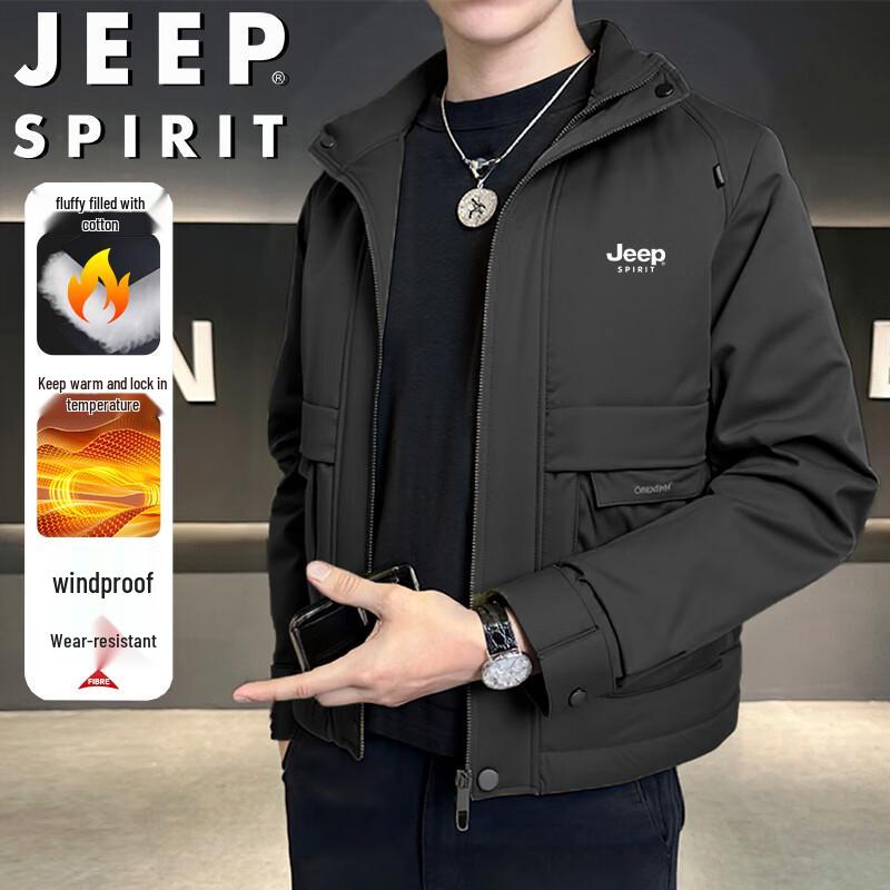 

JEEP SPIRIT Men s Winter Padded Stand-Collar Jacket 4XL