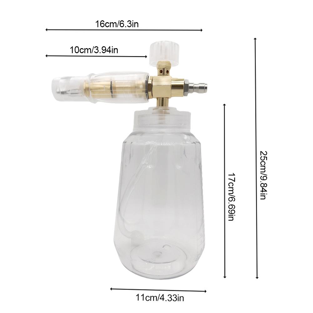 Car Foam Sprayer with Quick Connector Pressure Washer Accessories Portable Handheld Spray Foam Gun for Car Washing and Cleaning