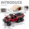 1/24 Ford Raptor Pickup Truck Model, Removable Simulated Alloy RV, Off-road Toy Car with Sound and Light, Boy's Birthday Gift