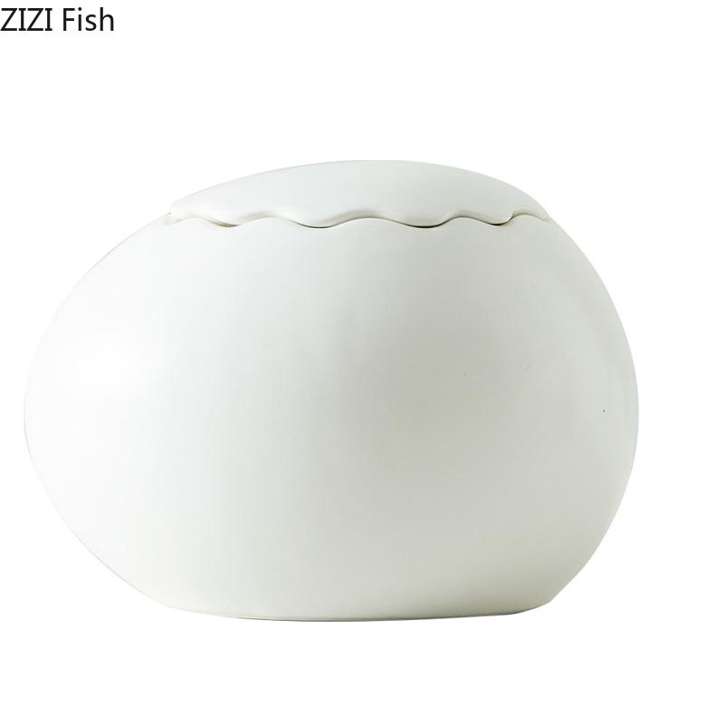 Creative Eggshell Shape Candle Holder Ceramic Candlestick Desk Decoration Wax Melt Burner Aroma Diffuser Home Aroma Container