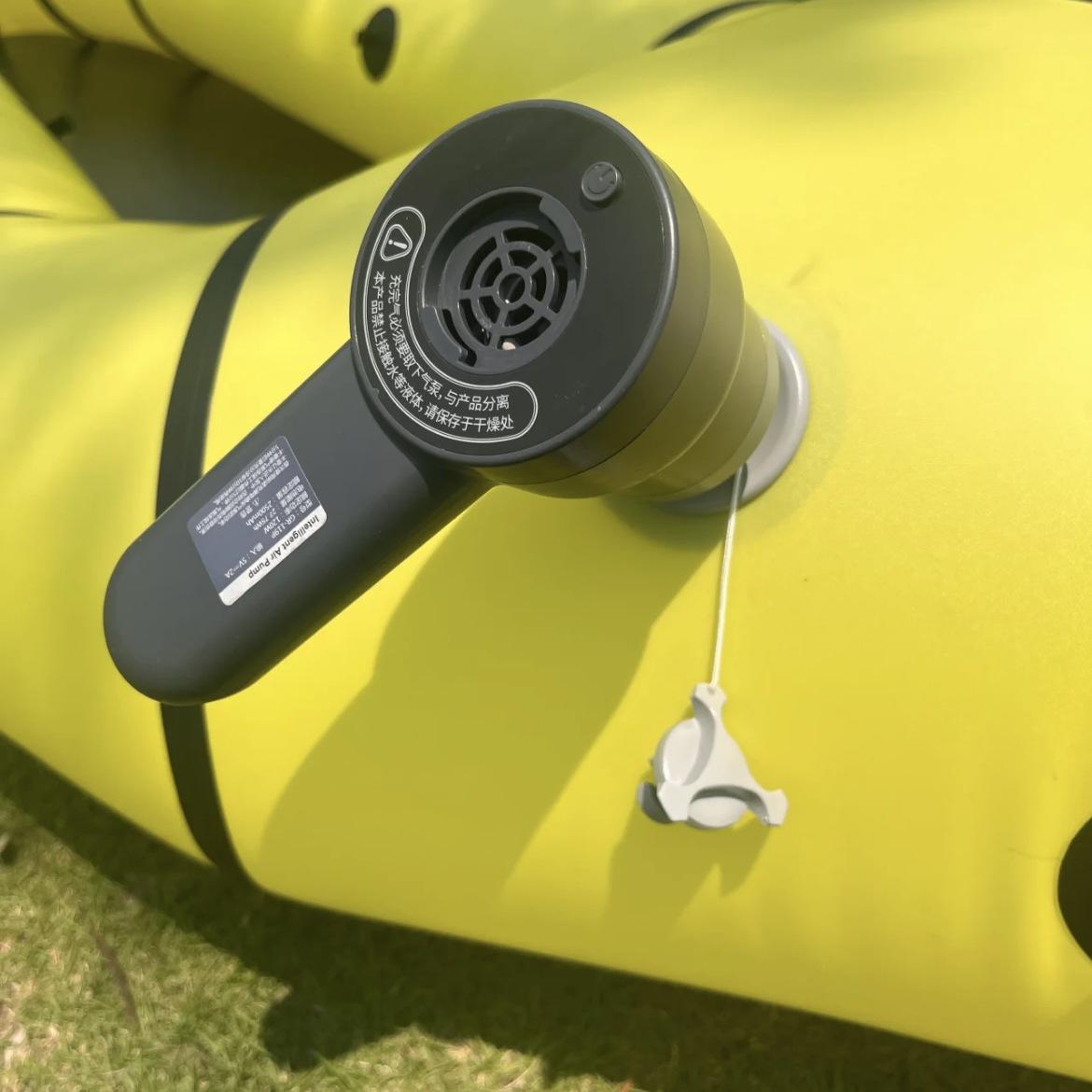 Dual-Use Lithium Battery Air Pump for Inflatable Boats, Kayaks, Paddleboards, and Mattresses