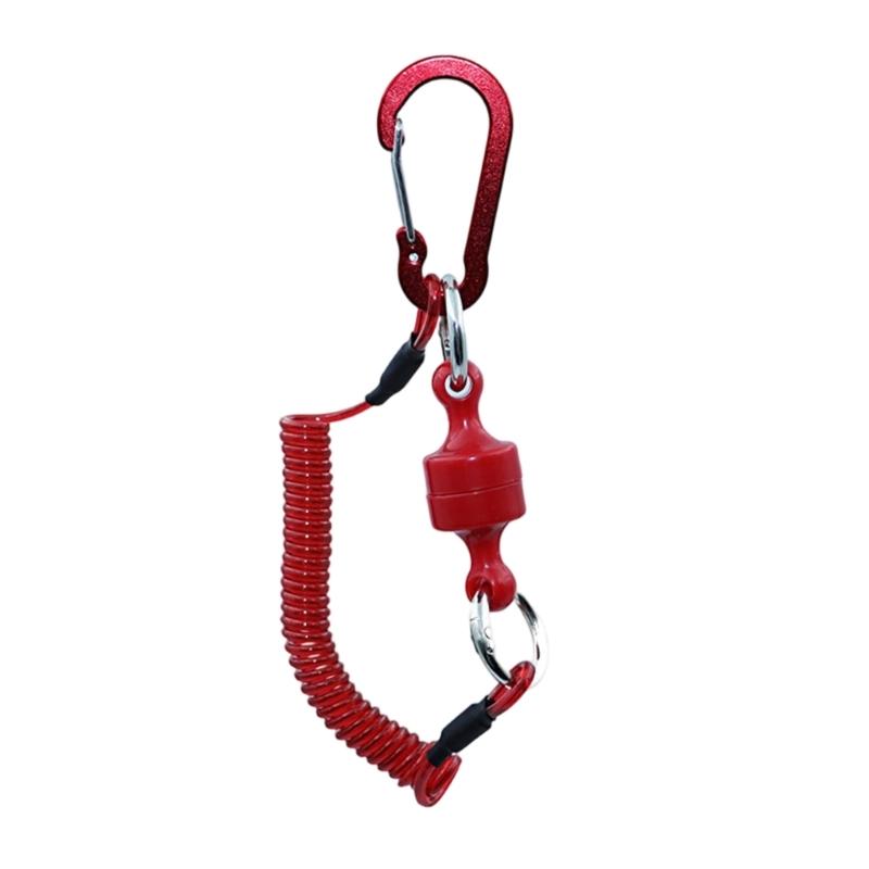 Secure Tool Holder Magnetic Carabiner Elastics Cord for Hiking Accessories Quickly Release Mechanism