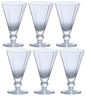 ADERIA Karo Shot Dessert Glass 65ml Set of 6 Made In Japan Parfait Sundae Container Cup Glass Stylish Mini Ice Cream with Feet Coffee Shop Tableware