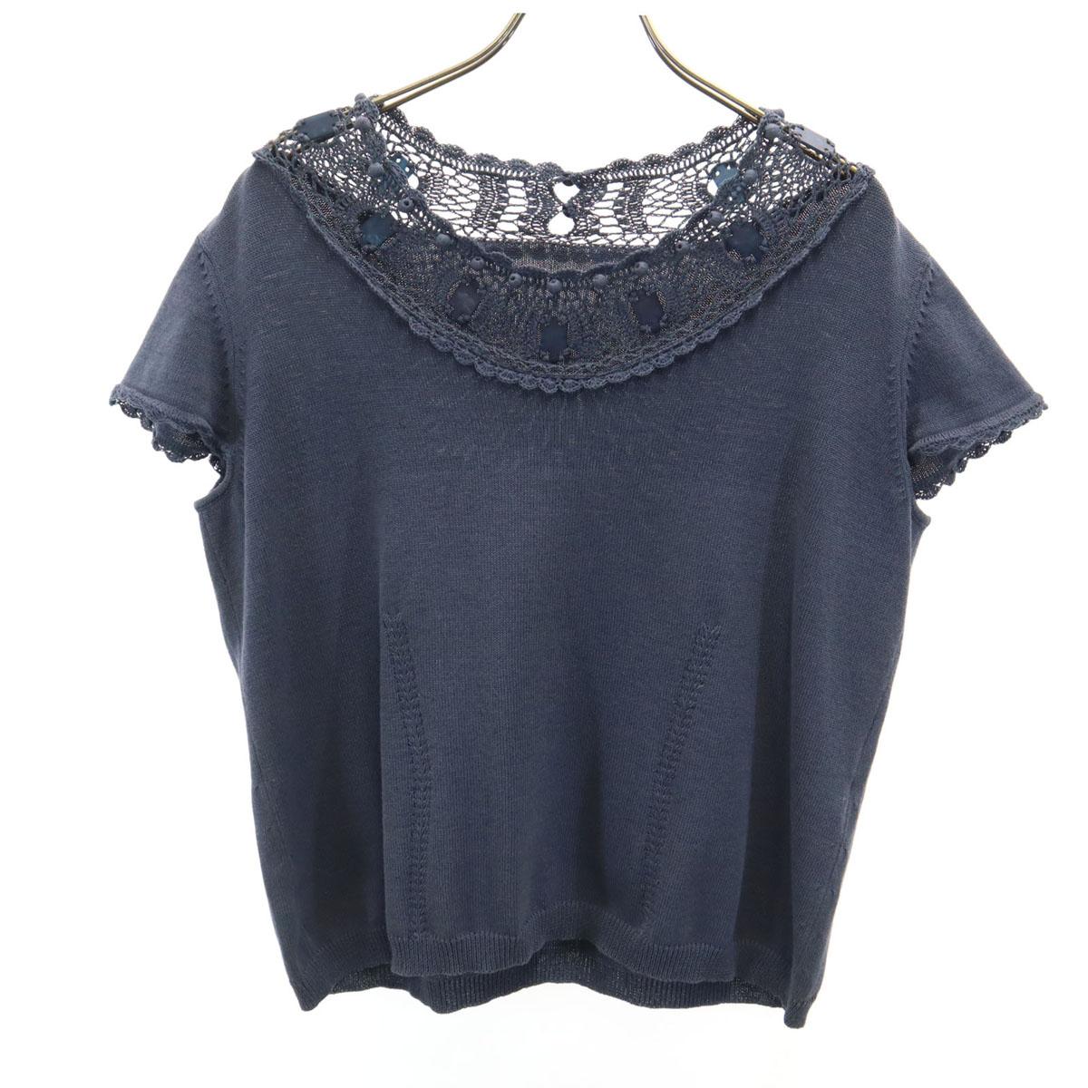 

Leilian трикотаж с французским рукавом 13 Угольно-синий Женский Б/у