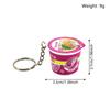 1 Piece Japan And South Korea Kimchi Bucket Keychain Simulation Food Toys Mini Cute Korean Ramen Noodle Pendant