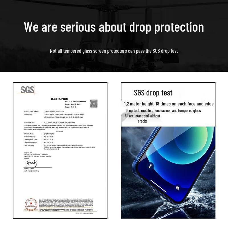UGREEN iPhone 12 Tempered Glass Screen Protector