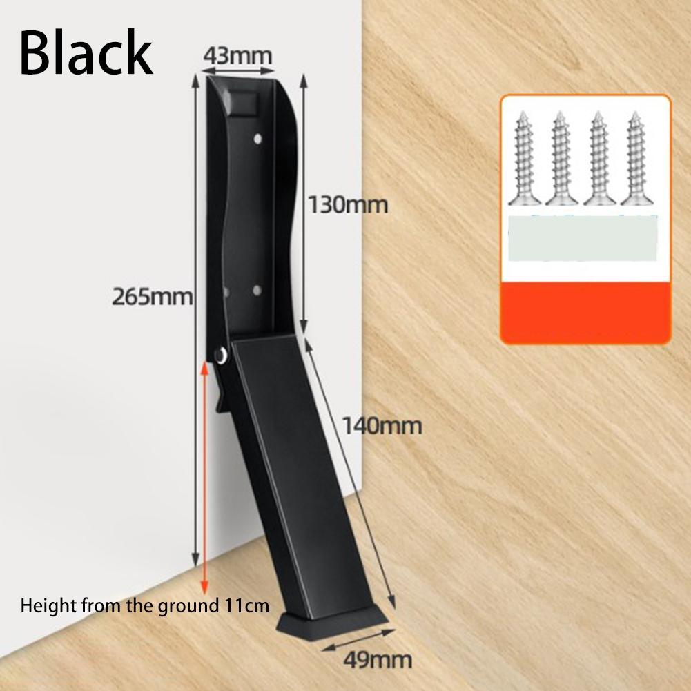 Foldable Door Stopper Door Stop Anti-collision Door Stops Holder Windproof Door Block Hardware Folding Foot Door Positioner