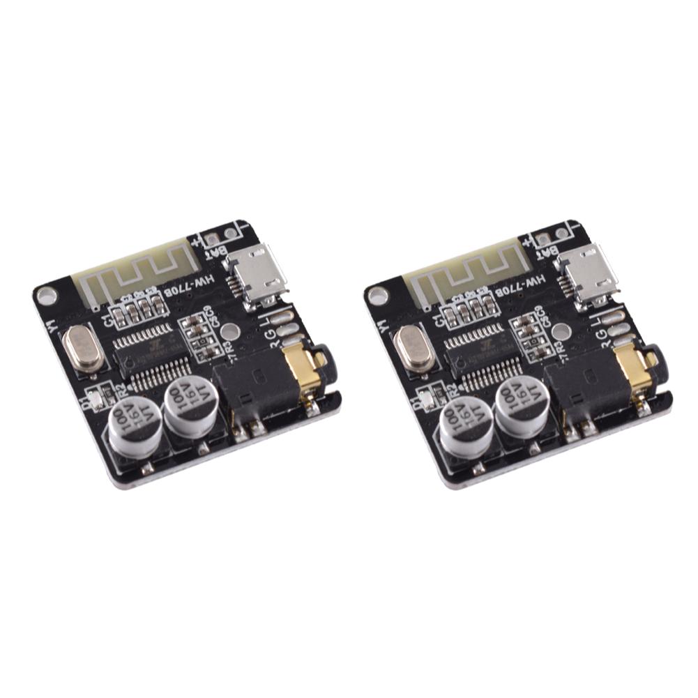 Audio Receiver Board Bluetooth-Compatible 4.1/5.0 2 Channels Wireless Stereo Music Module 3.5mm Audio Aux Micro USB 5V Powered