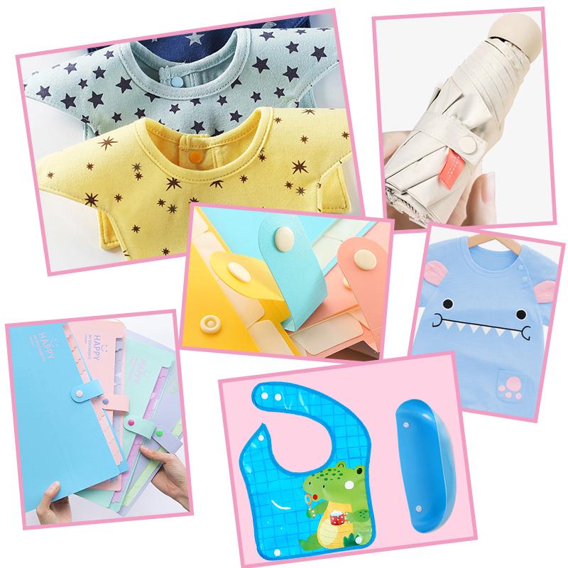 Wholesale T5 Plastic Snap Buttons For Clothing Diy Garment Press Stud Fasteners Used To Kids Diapers/Bibs/Bags/Folder/
