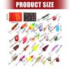 Spinner Baits with Hook Cast Jigging Spoon Lures Fishing Accessories Freshwater Saltwater Sinking Baits Spinnerbait