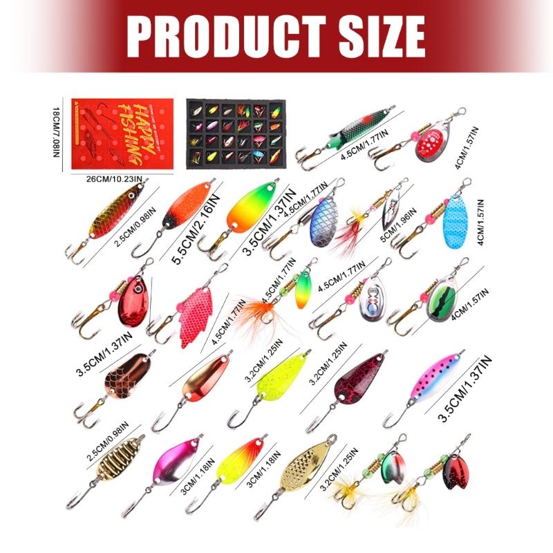 Spinner Baits with Hook Cast Jigging Spoon Lures Fishing Accessories Freshwater Saltwater Sinking Baits Spinnerbait