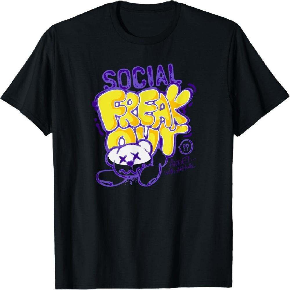 Bear Freak - Urban Graffiti Aesthetic T-Shirt XXXXXL чёрный