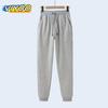 M-7XL Übergroße Herbst-Winter-Herrenbekleidung, Sommerhose, fette, lose Baumwolle, dünne/dicke Jogginghose, Sportbekleidung und samtige Freizeithose für Herren
