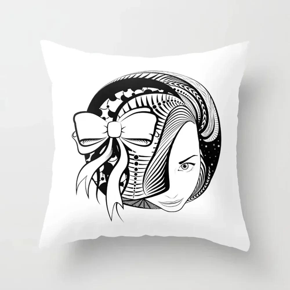 Abstract Pattern Decorative Pillow Cover Car Sofa Square Cushion Pillow Cover