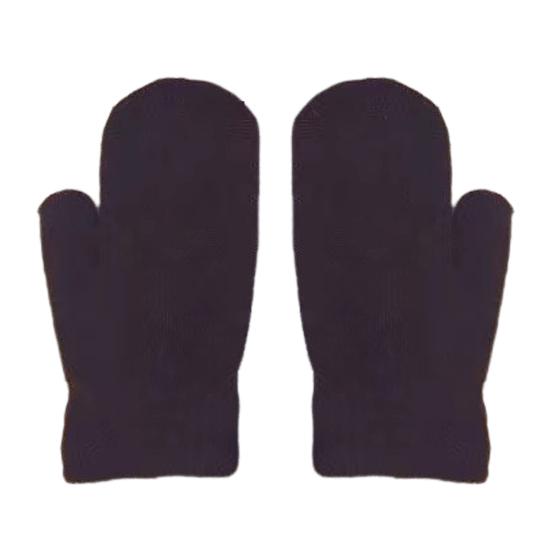 

1 пара зимних перчаток, утолщенные плюшевые вязаные перчатки на пять пальцев, унисекс, нескользящие, для холодной погоды, для вождения, гольфа, катания на лыжах и коньках чёрный