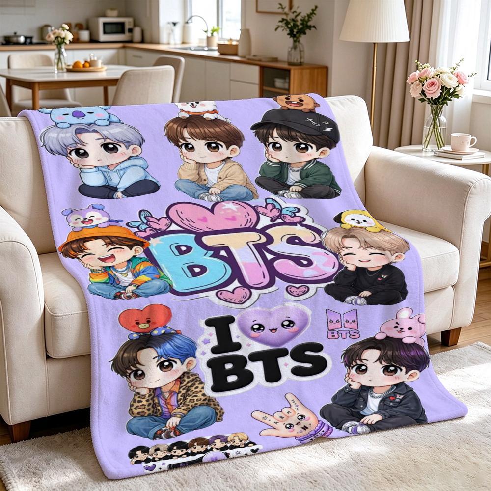 Male Idol Group Portrait Blanket Blanket Suitable For All Seasons Bedroom Sheet Outdoor Plush Blanket