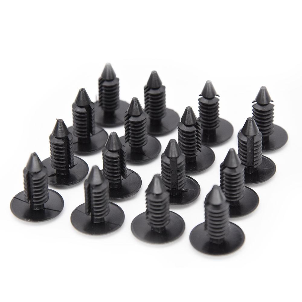 10/20/30/40/50/100pcs Universal 8mm Hole Car Fender Bumper Clips Plastic Rivet Fasteners Auto Roof Tailgate Lining Retainer