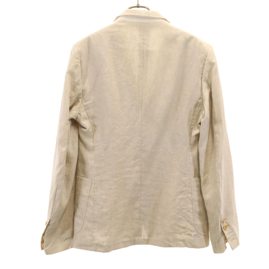 Costume National Made In Italy 100% Linen Tailored Jacket Beige Men's Used