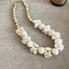 Elegant Summer Acrylic Beaded Necklace: Fashionable Round Clavicle Chain Jewelry