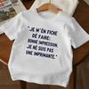Children Crew Neck Short Sleeve T-Shirt with Fun Letter Print