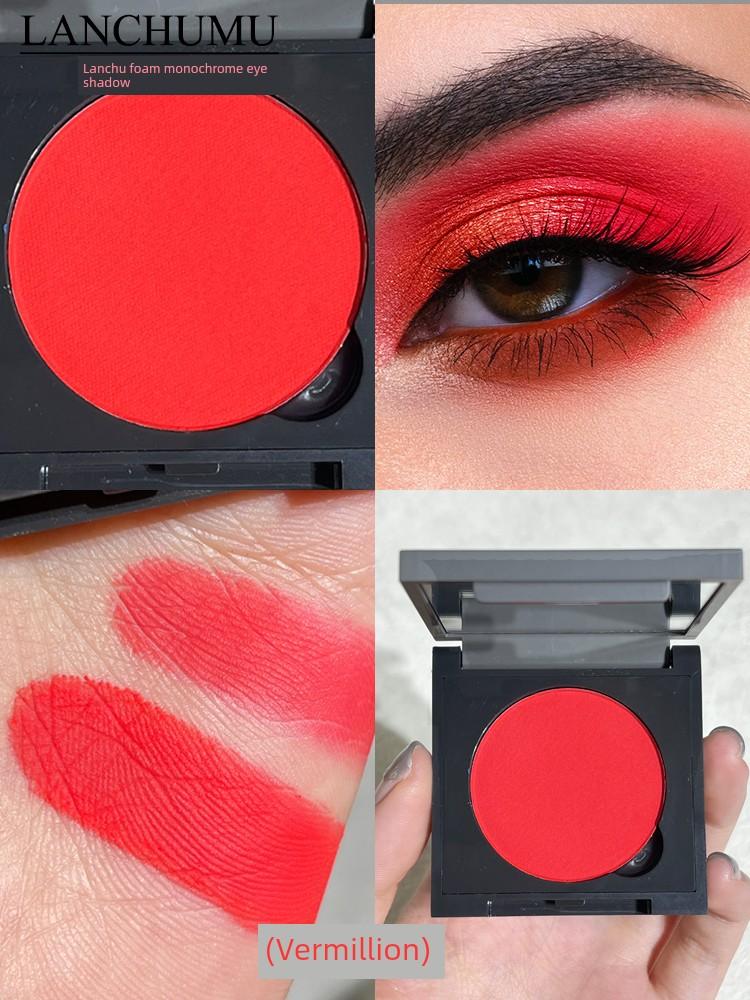 Matte Eye Shadow Red Vermilion Rouge Maple Leaf Cointreau Red Sauce Purple Fashion Retro Cos Color Rendering Eye Shadow Plate