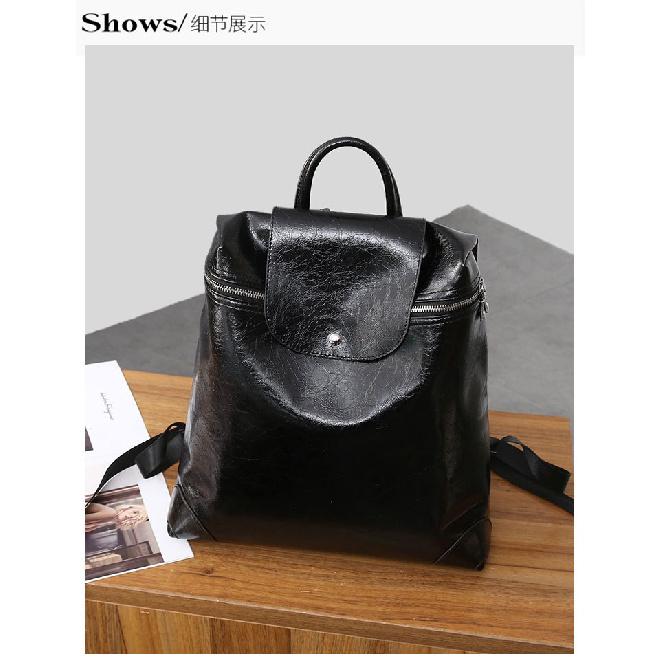 2025 Winter New Fashion Large Capacity Genuine Leather Women's Bag Trendy Cowhide Backpack Women's Casual Backpack Single Shoulder Crossbody