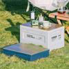 Foldable Storage Box, Indoor Household Outdoor Camping Side Door Wooden Cover Folding Storage Box, Car Trunk Storage Box