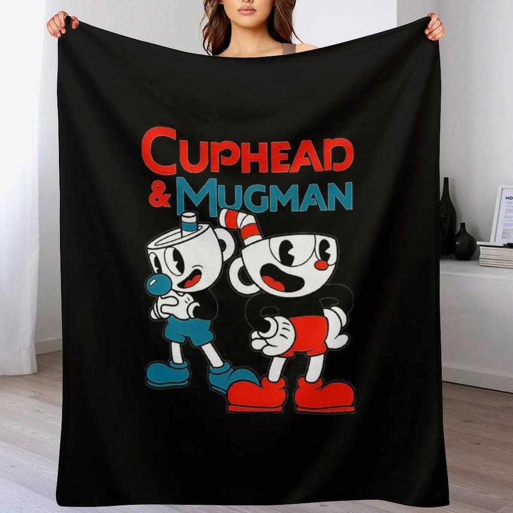 Cuphead Throw Blanket Warm Comfortable Blanket Gift for Parents Friends