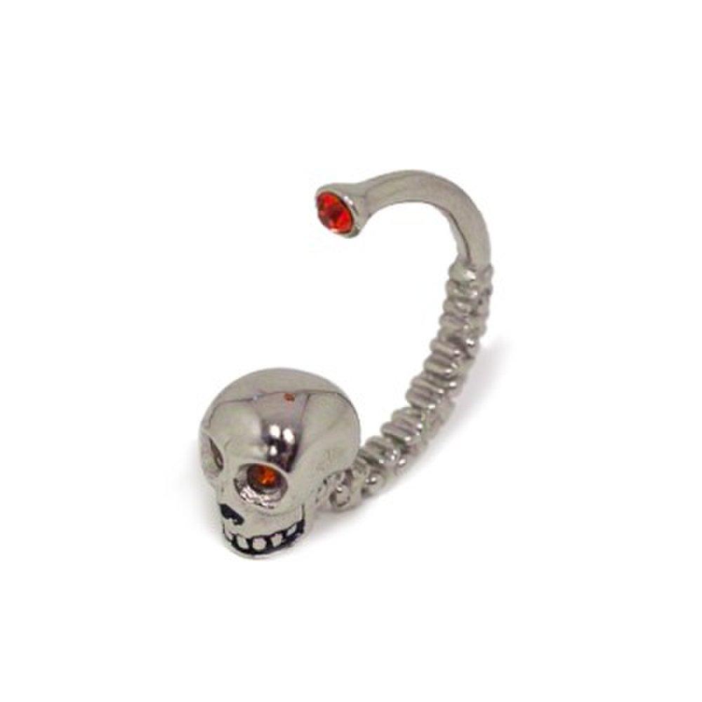 Vaska Steel Skull Crow Piercing