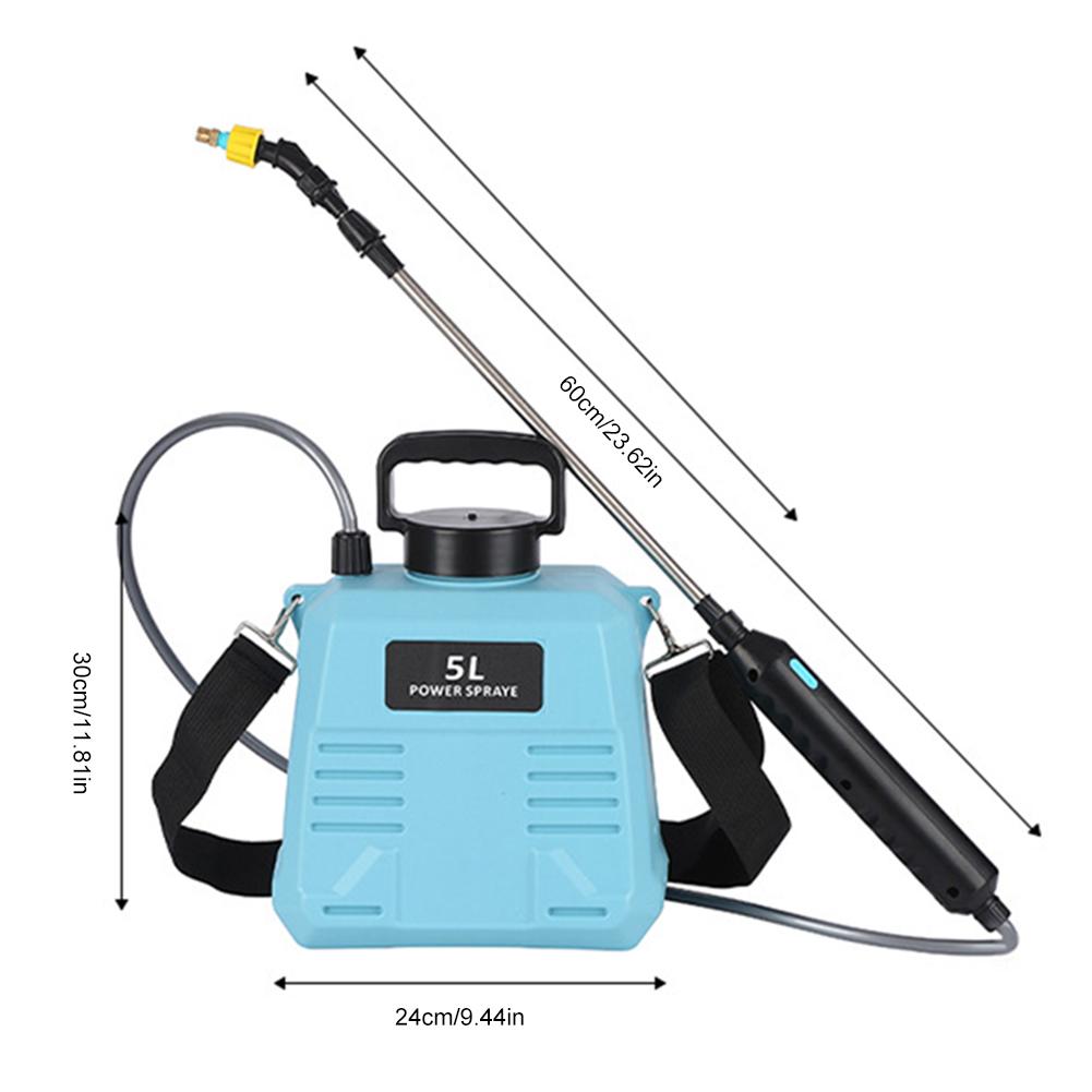 5L/8L Electric Sprayer with USB Rechargeable Handle and Telescopic Wand Garden Sprayer Water Sprayer for Lawn Garden Cleaning