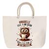 Beach Bag - PLANETEE - Annabelle - Owl - Rope Handle - Cotton - Large Size