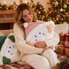 Christmas Throw Cover with 3D Decorative Cushion Case for Sofa Couch