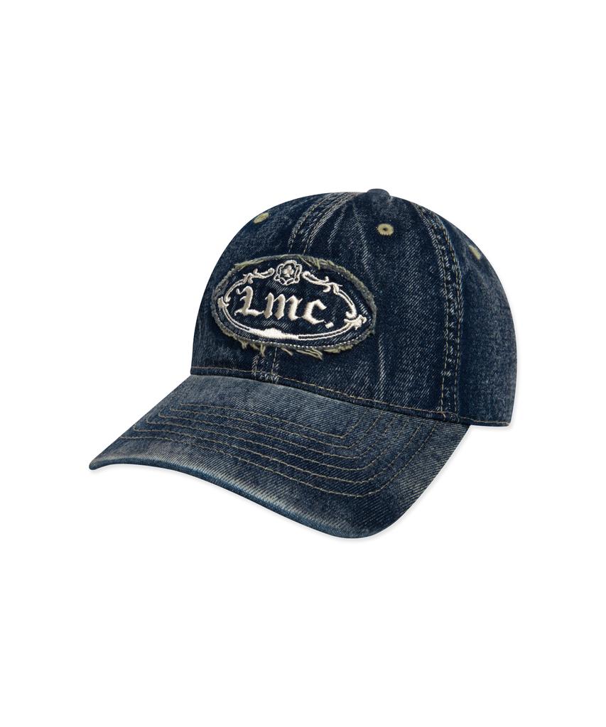 LMC Washed Denim Gothic Oval 6Panel Cap Dark Teal