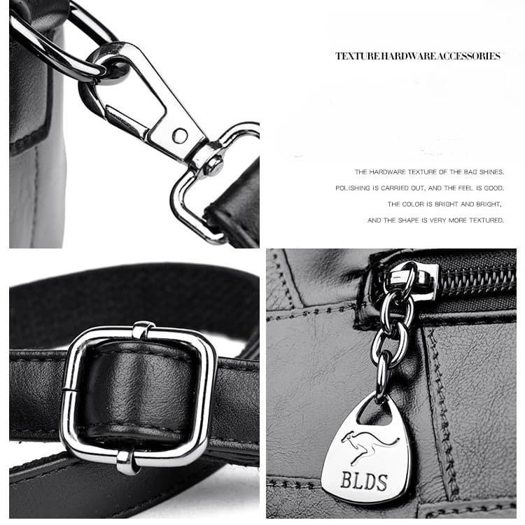 Splicing Pattern Boston Portable Messenger Bag