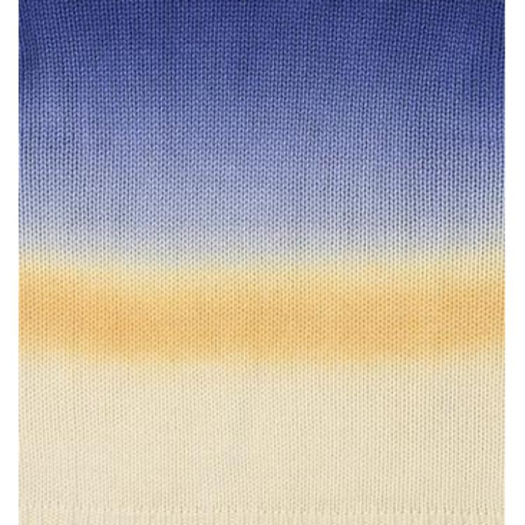 Palace Farbverlauf Rippstrick Pullover mit langen Ärmeln und Mini-Logo Unisex Oberteile Blau P25KW022