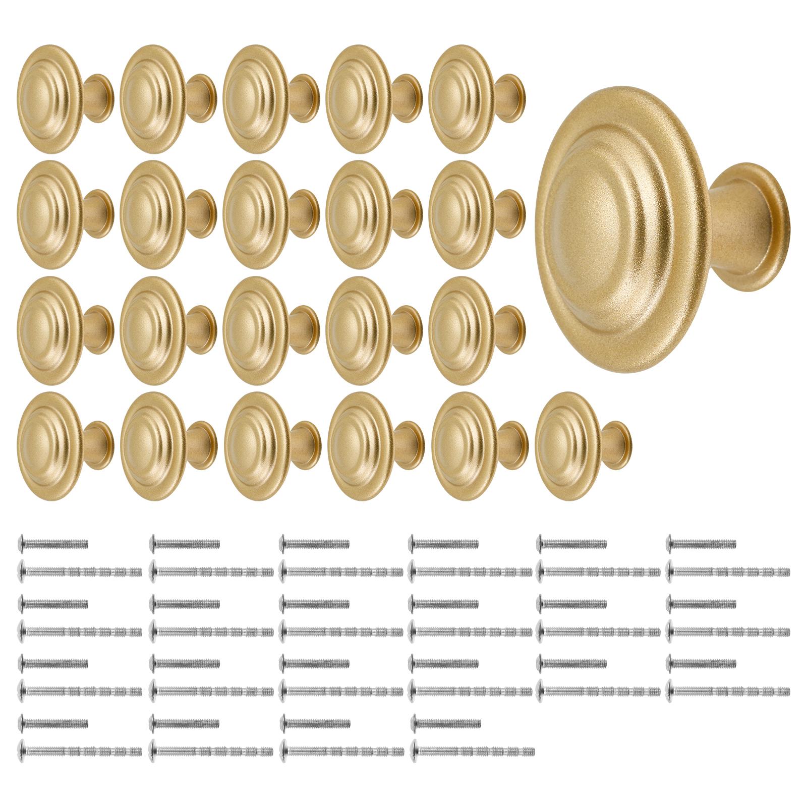 

22Pcs Cabinet Knobs Vintage Furniture Knobs Drawer Knobs Zinc Alloy Hardware Knobs for Cupboards, Dressers and Wardrobe/Wardrobe золотой