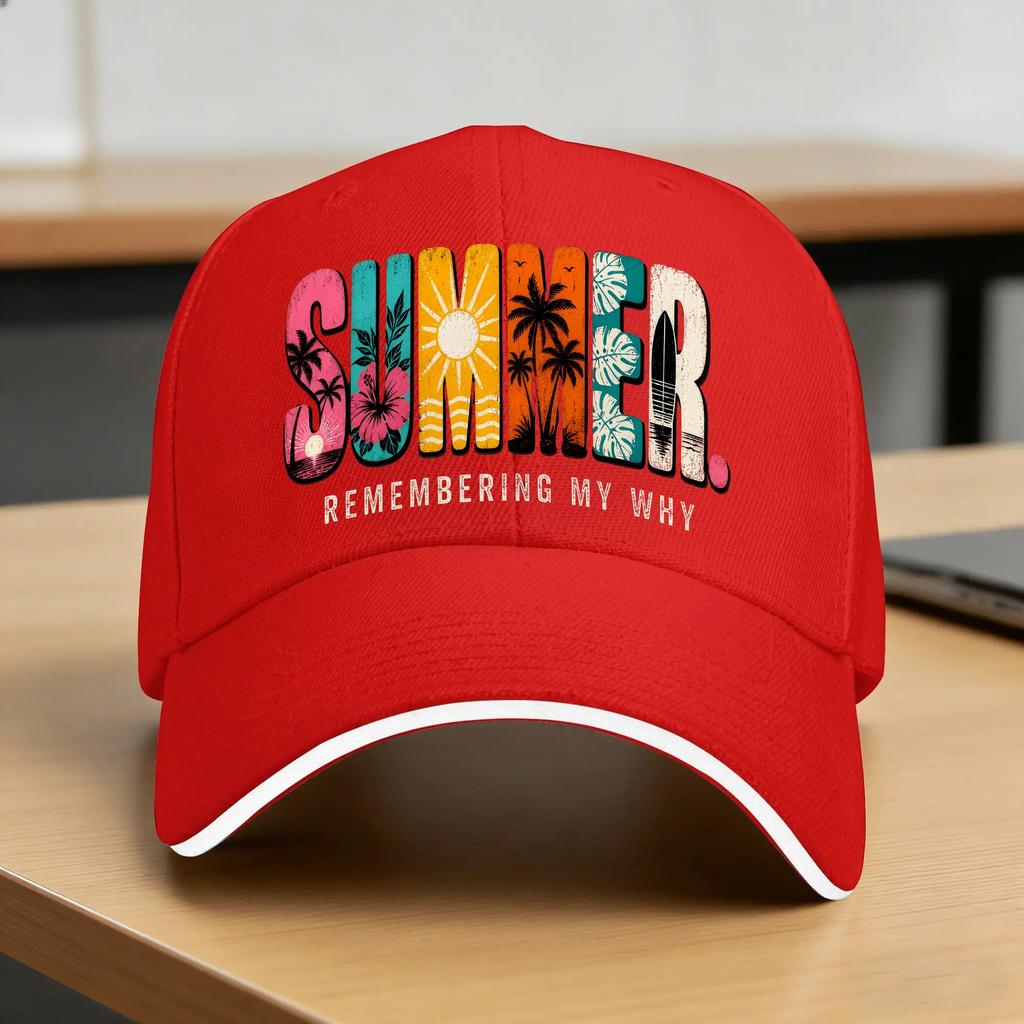 Summer Remembering My Why Baseball Cap Vintage Unisex Unisex Hip Hop Hats Sun Visor Design Tennis Skate Snapback Cap Birthday Gift