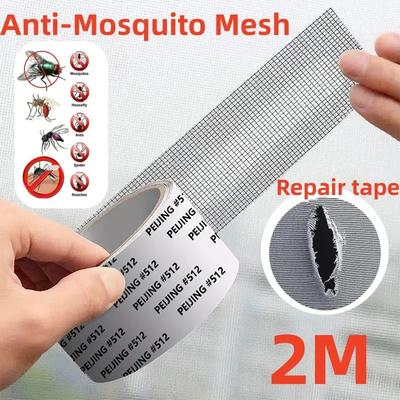 5x200cm Screen Repair Tape Window Door Waterproof Mosquito Net Patch Self-adhesive Super Fix Mesh Netting Broken Holes Tool