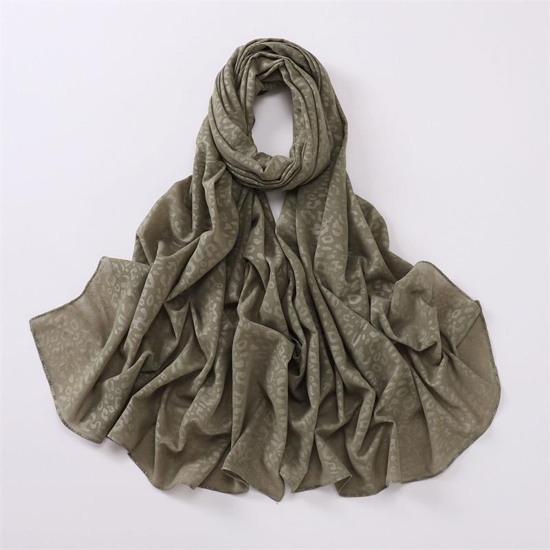 Fashion Press Leopard Dot Bubble Chiffon Instant Hijab Shawl Lady High Quality Wrap Beach Bufandas Ramadan Muslim Sjaal 170*70Cm