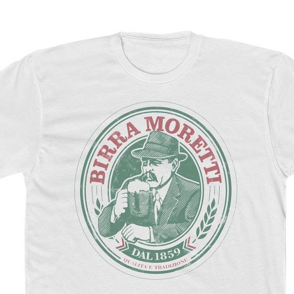 Классическая футболка в винтажном стиле итальянского пива BIRRA MORETTI, унисекс M